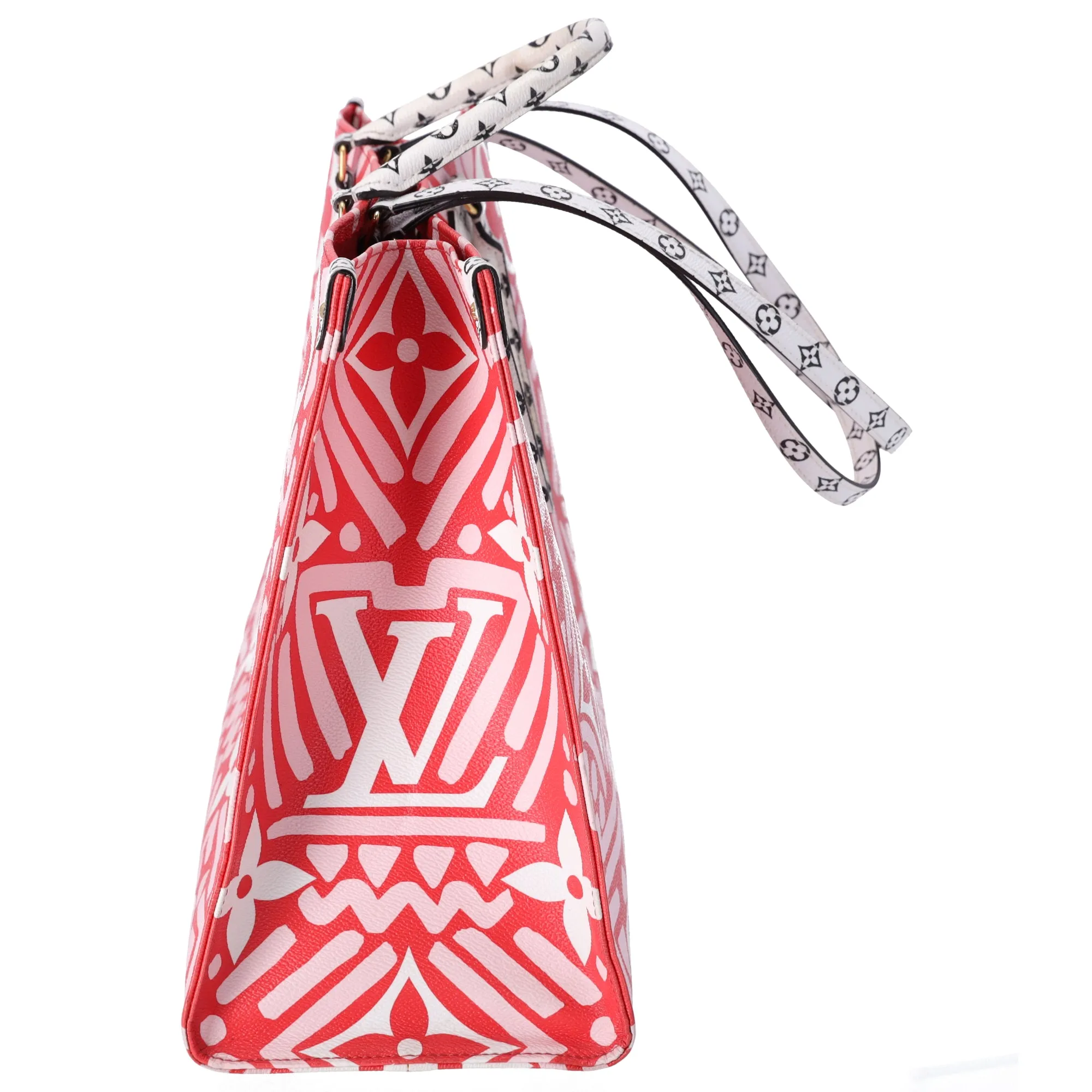 Louis Vuitton Red Pink Monogram Canvas Crafty Onthego GM Tote Bag sold by Gaby's Bags product image thumbnail 4