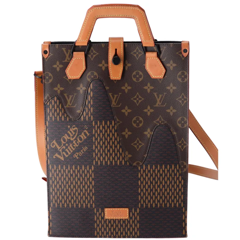 Louis Vuitton x Nigo Limited Edition Giant Damier Monogram Canvas Mini Tote Bag sold by Gaby's Bags