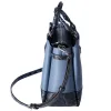 Michael Kors Reed Large Snake Skin Belted Satchel Crossbody Denim Blue sold by Gaby's Bags