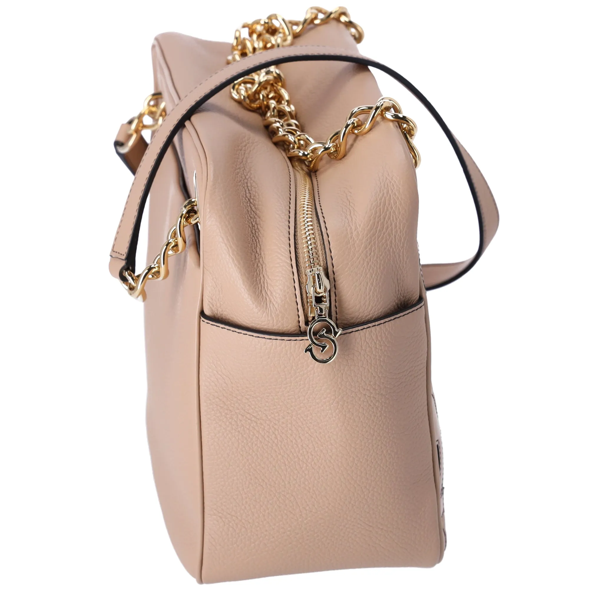 Salvatore Ferragamo Gancini Shoulder Bag 211412 Beige Leather sold by Gaby's Bags product image thumbnail 4