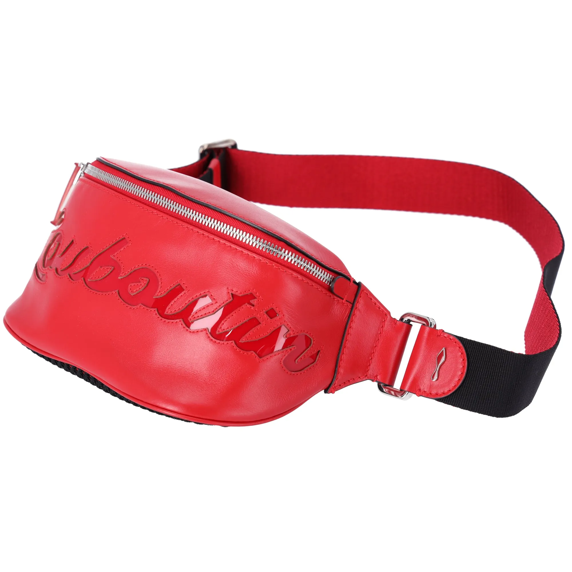 Christian Louboutin Mary Jane Belt Bag Bum Bag 3195254 Red Black Calf sold by Gaby's Bags product image thumbnail 3