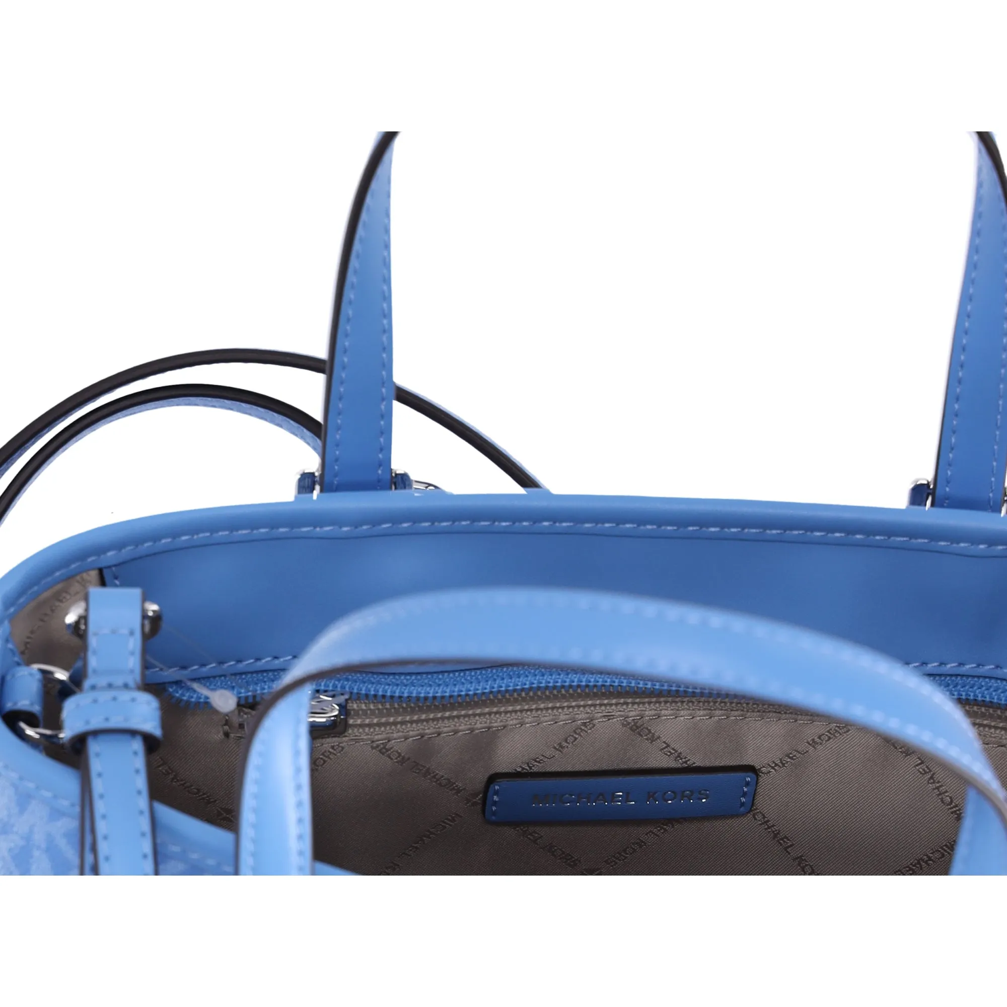 Michael Kors Jet Set XS Carryall Tote Crossbody South Pacific Blue MK Signature sold by Gaby's Bags product image thumbnail 5