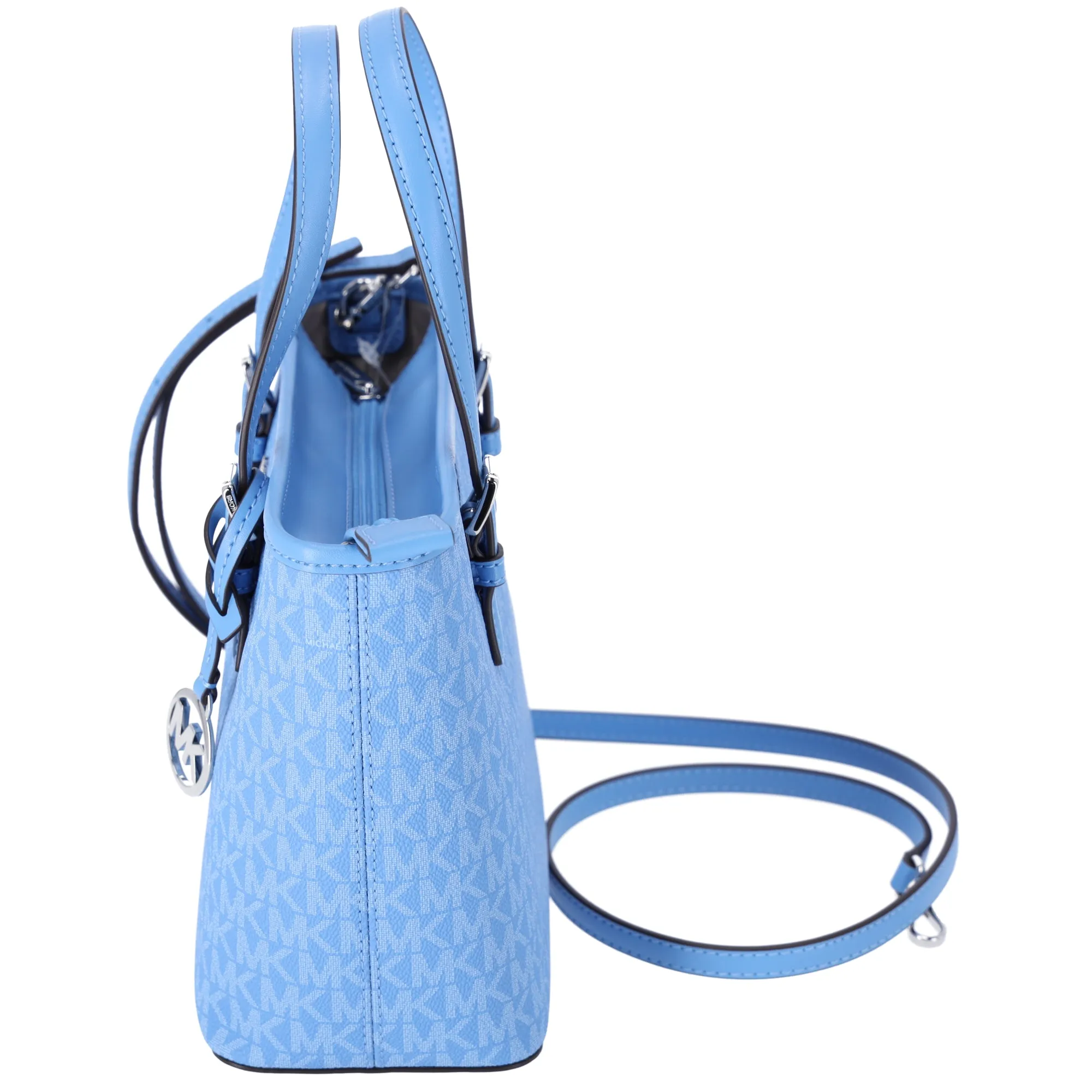 Michael Kors Jet Set XS Carryall Tote Crossbody South Pacific Blue MK Signature sold by Gaby's Bags product image thumbnail 2
