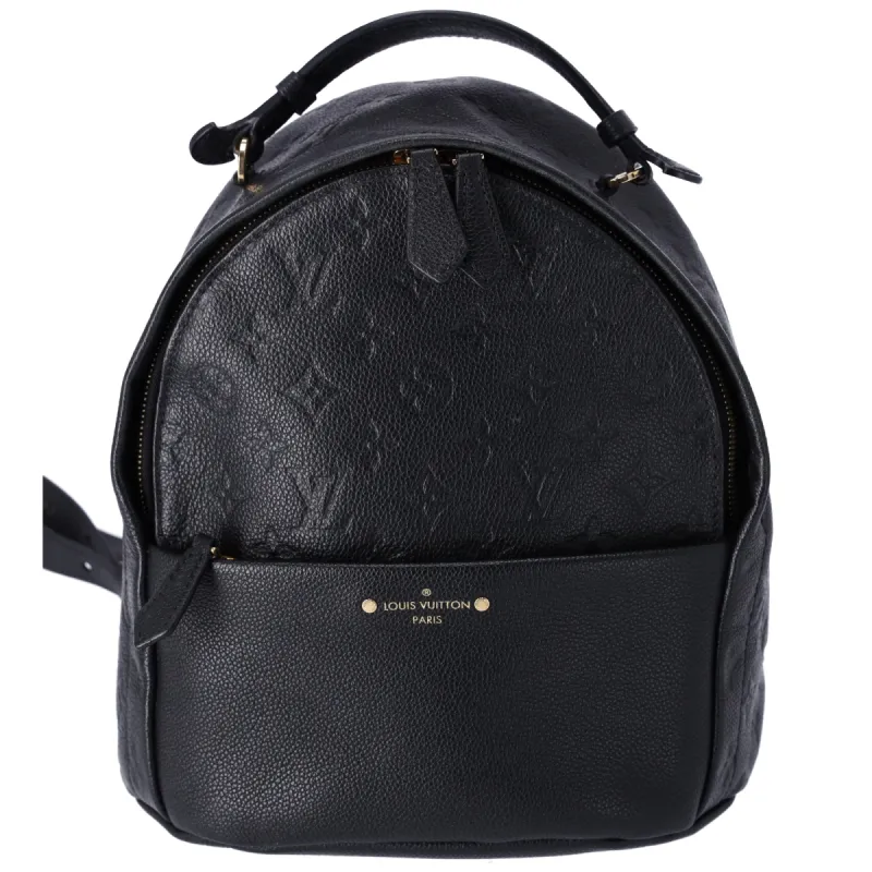 Louis Vuitton Sorbonne Monogram Empreinte Backpack M44016 Noir Black Leather sold by Gaby's Bags