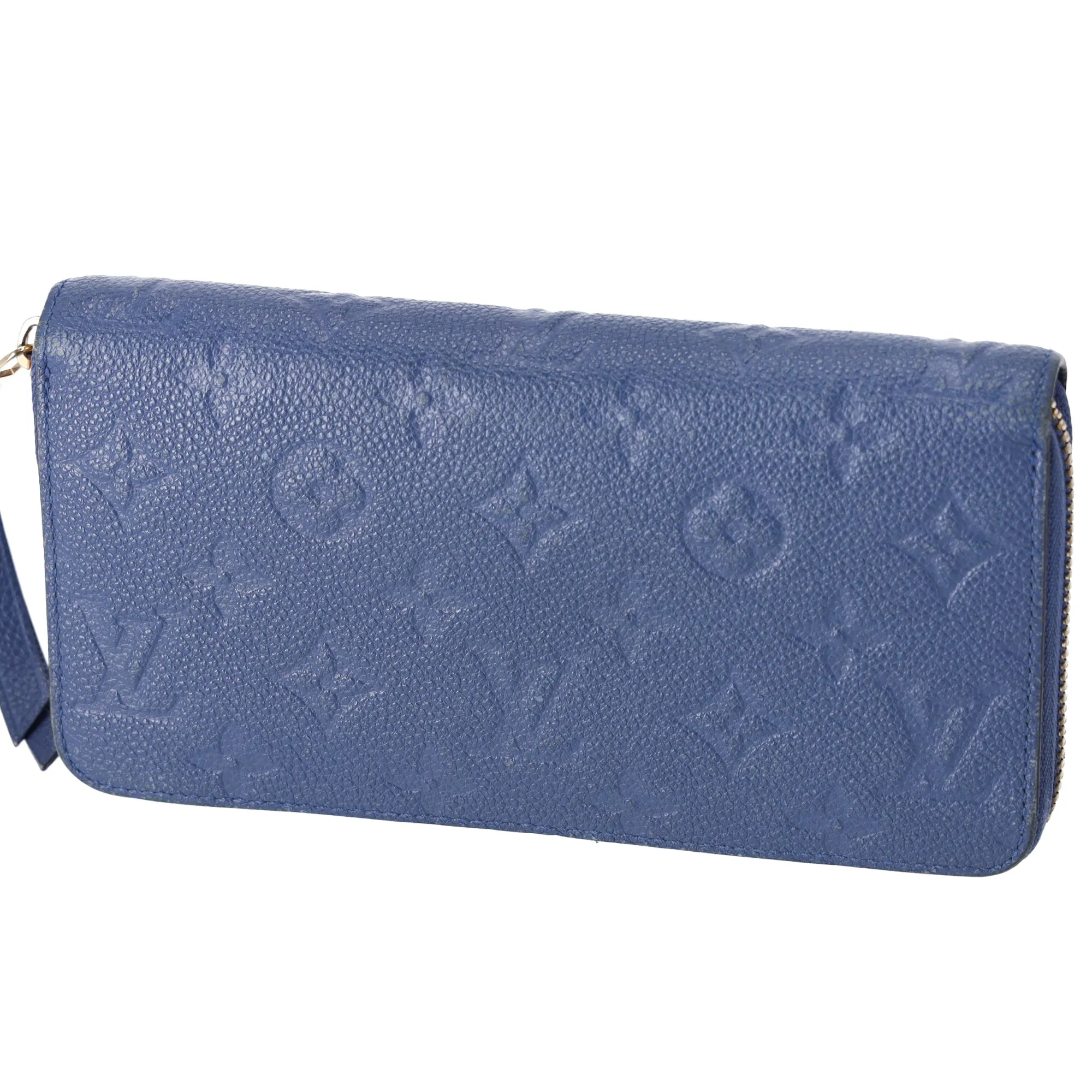 Louis Vuitton Zippy Wallet Monogram Empreinte Long Wallet M41857 Denim Blue sold by Gaby's Bags product image thumbnail 4