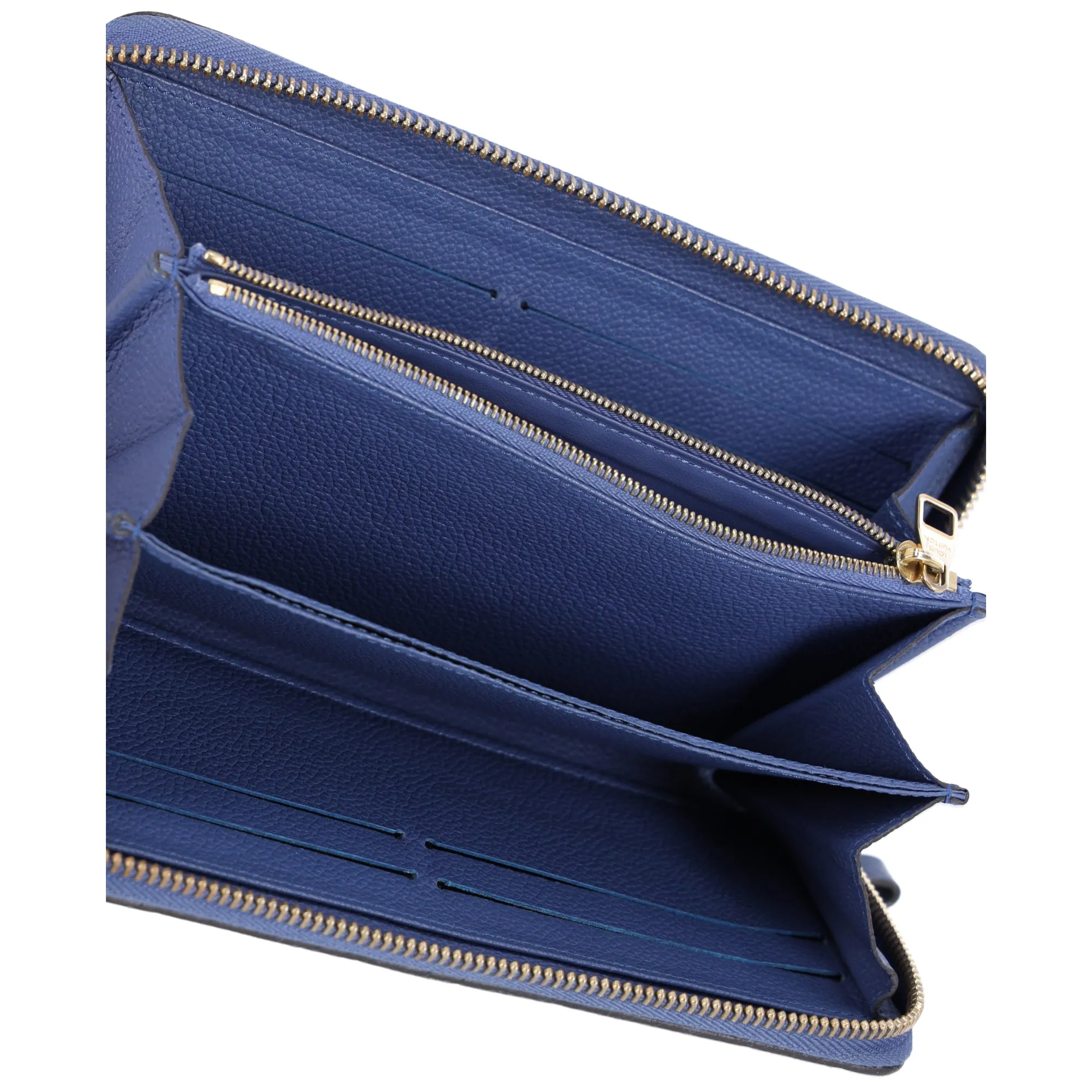 Louis Vuitton Zippy Wallet Monogram Empreinte Long Wallet M41857 Denim Blue sold by Gaby's Bags product image thumbnail 5