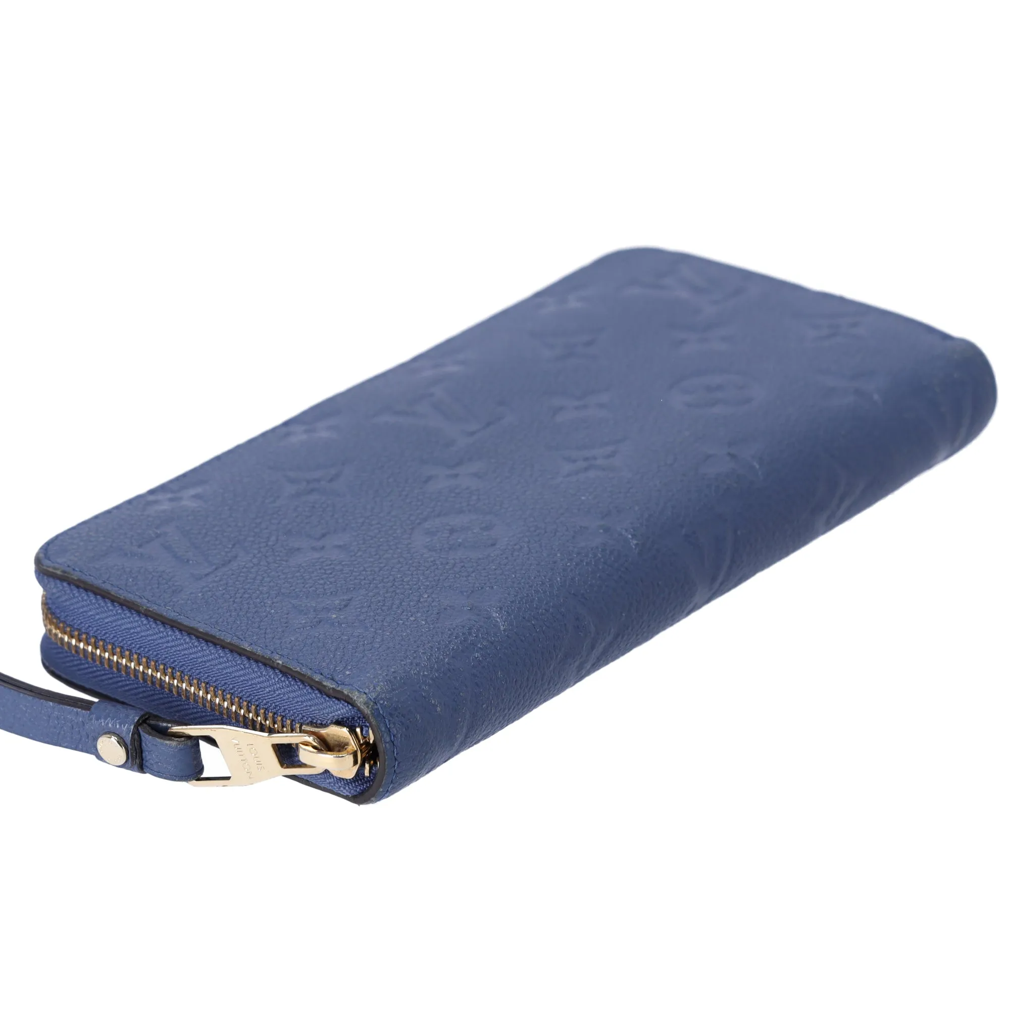 Louis Vuitton Zippy Wallet Monogram Empreinte Long Wallet M41857 Denim Blue sold by Gaby's Bags product image thumbnail 3