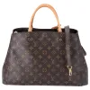Louis Vuitton Montaigne GM Satchel Brown Monogram Top Handle Handbag M41067 sold by Gaby's Bags