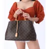 Louis Vuitton Montaigne GM Satchel Brown Monogram Top Handle Handbag M41067 sold by Gaby's Bags