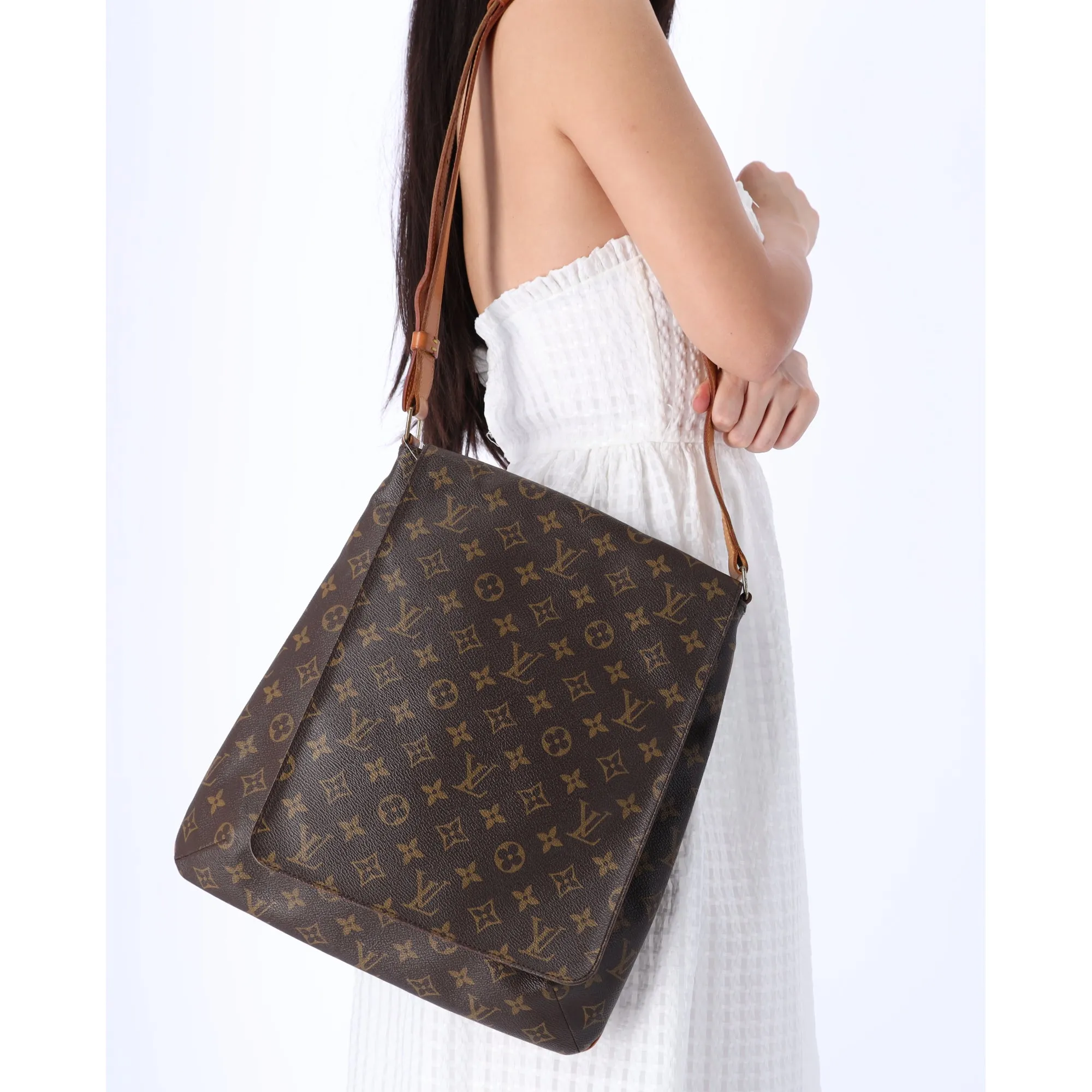 Louis Vuitton Monogram Musette Large Shoulder Bag Crossbody M51256 LV sold by Gaby's Bags
