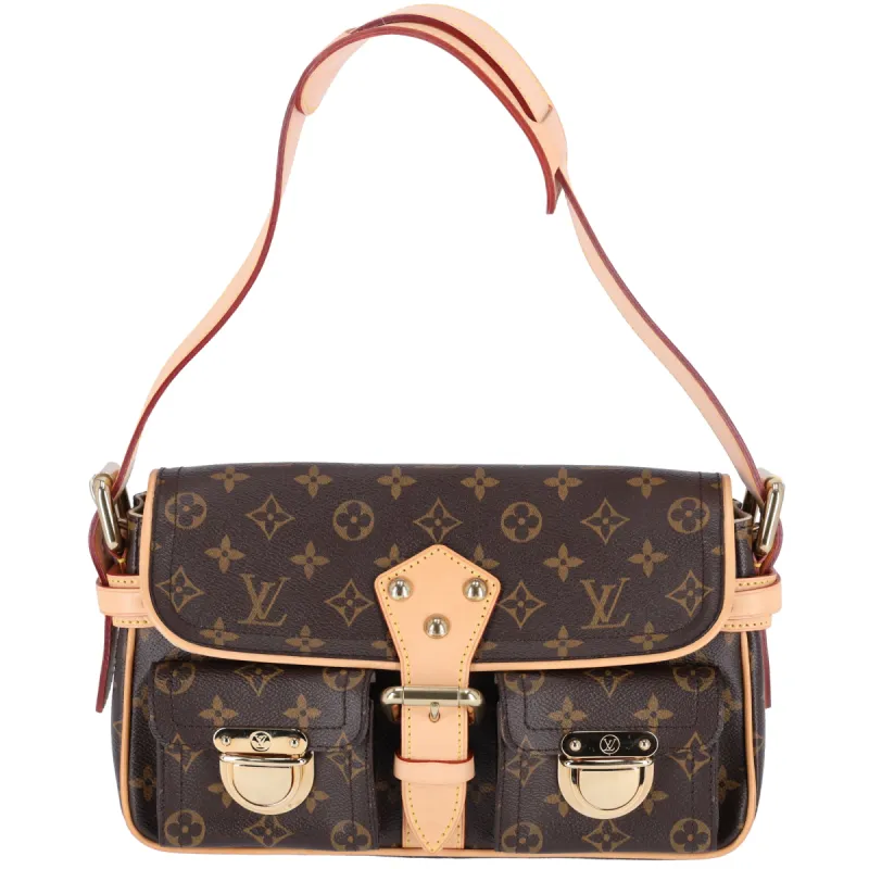 Louis Vuitton Hudson PM Monogram Flap Shoulder Bag Brown Canvas M40027 sold by Gaby's Bags