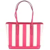 Michael Kors Jet Set Travel Large Top Zip Tote Electric Pink Multi Stripe sold by Gaby's Bags