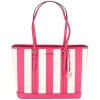 Michael Kors Jet Set Travel Large Top Zip Tote Electric Pink Multi Stripe sold by Gaby's Bags