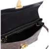 Louis Vuitton One Handle Flap Bag MM Monogram Handbag M43125 Brown Black sold by Gaby's Bags