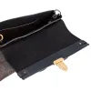 Louis Vuitton One Handle Flap Bag MM Monogram Handbag M43125 Brown Black sold by Gaby's Bags