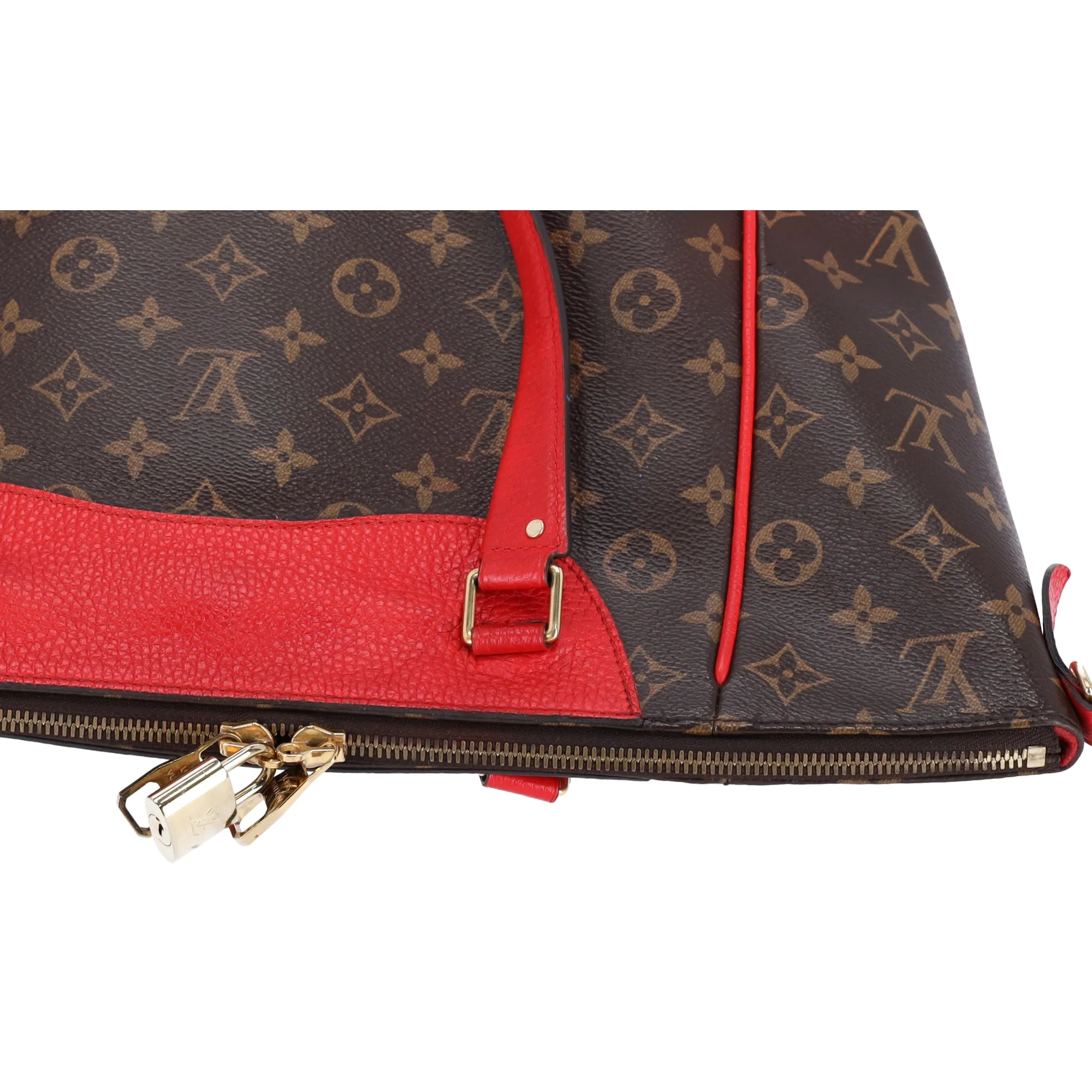 Louis Vuitton Estrela Monogram Handbag M51193 Coquelicot Brown Red Tote sold by Gaby's Bags product image thumbnail 5