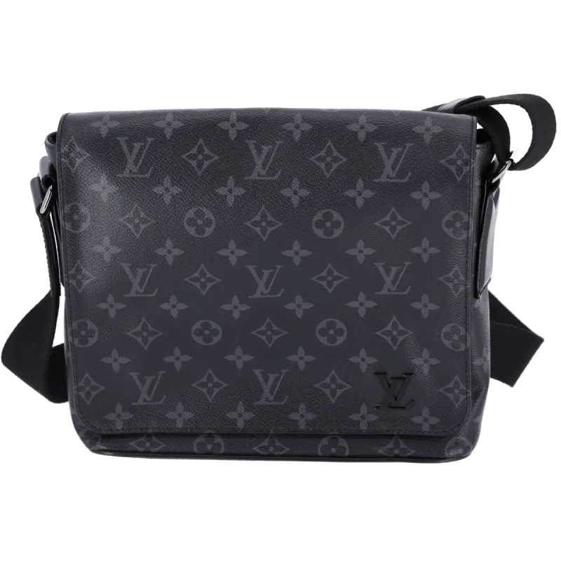 Louis Vuitton District PM Messenger Bag Monogram Eclipse Canvas Black M44000 sold by Gaby's Bags