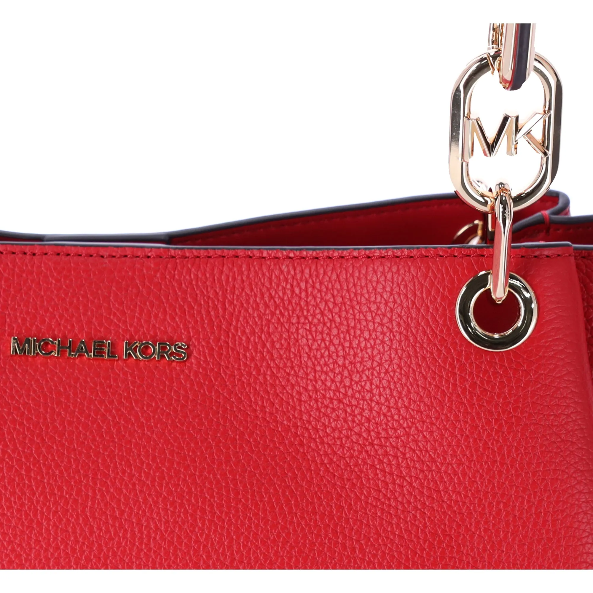 Michael Kors Trisha Large Triple Gusset Compartment Shoulder Tote Bright Red sold by Gaby's Bags product image thumbnail 4