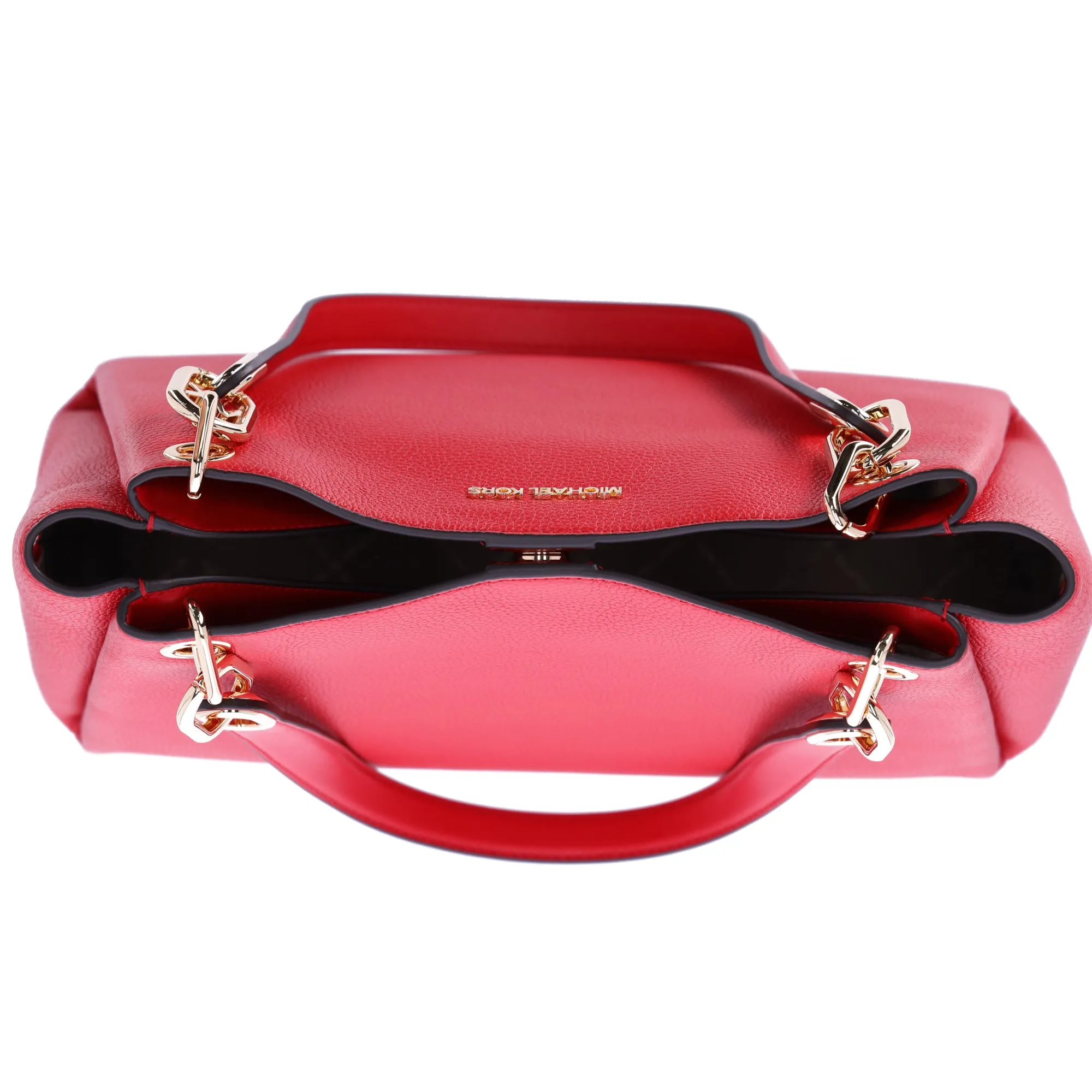 Michael Kors Trisha Large Triple Gusset Compartment Shoulder Tote Bright Red sold by Gaby's Bags product image thumbnail 5