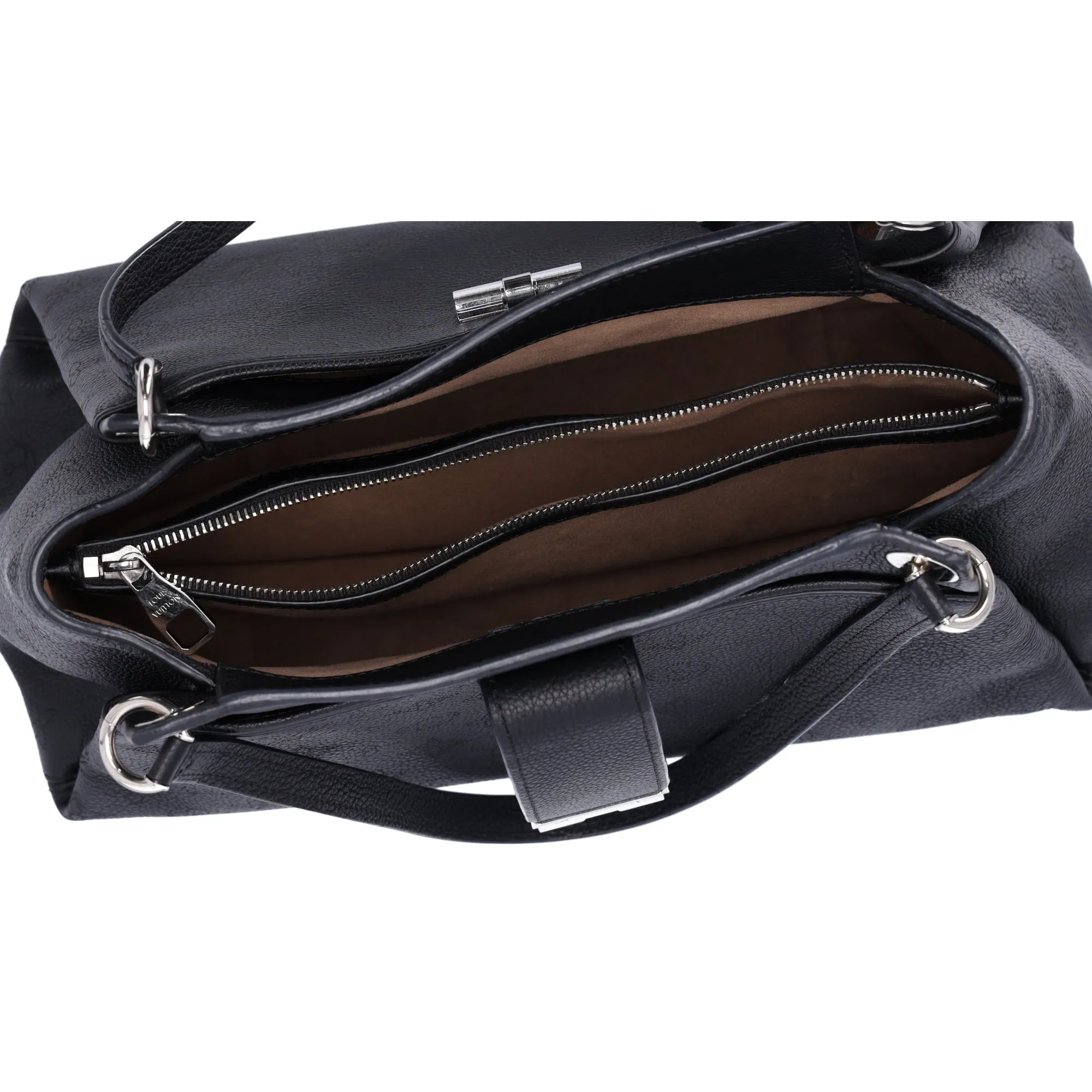 Louis Vuitton Monogram Mahina Sevres Triple Compartment Tote Bag Black sold by Gaby's Bags product image thumbnail 4