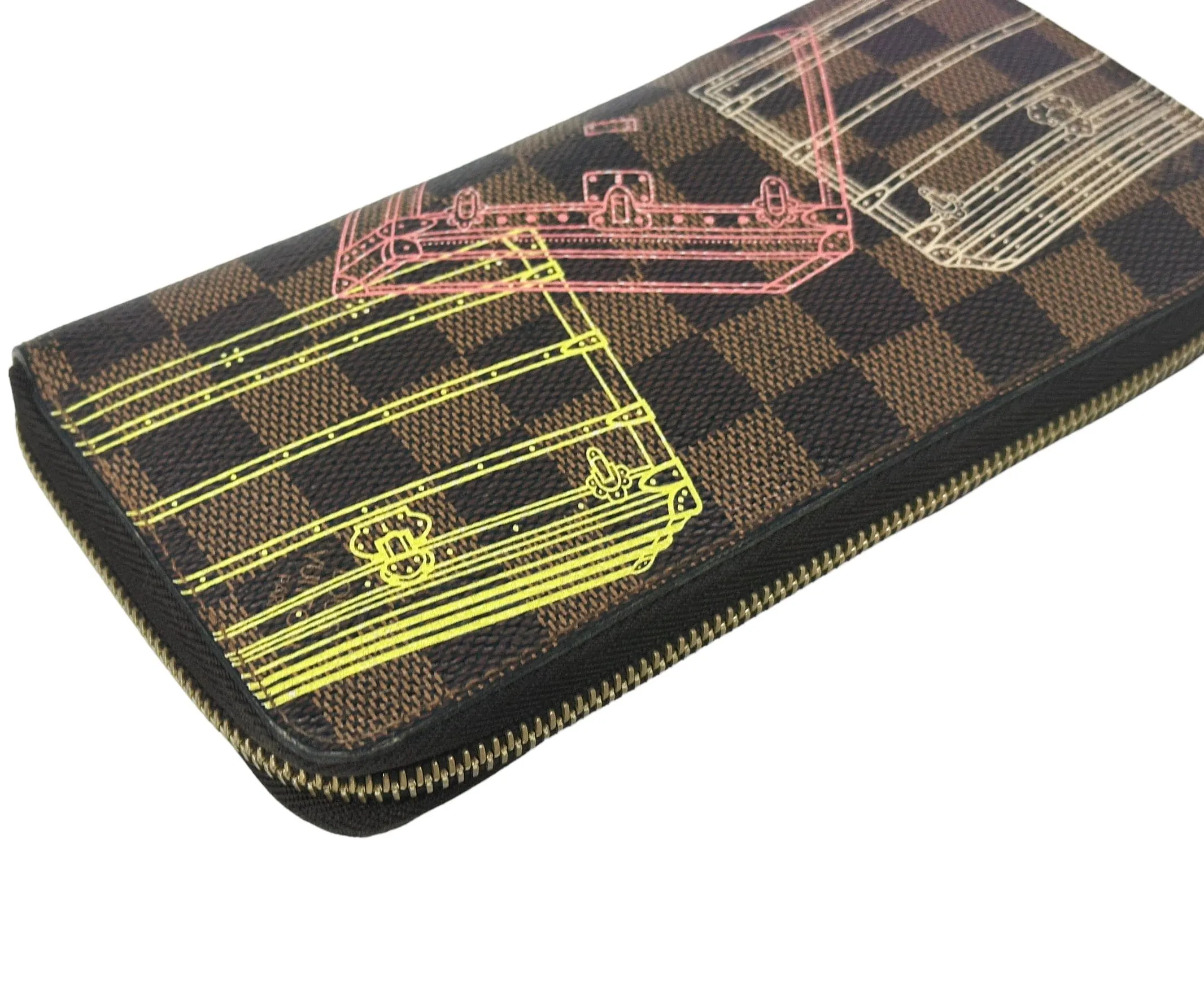 Louis Vuitton N63026 Brown Damier Tiger Illustration Zipper Round Wallet sold by Gaby's Bags product image thumbnail 4