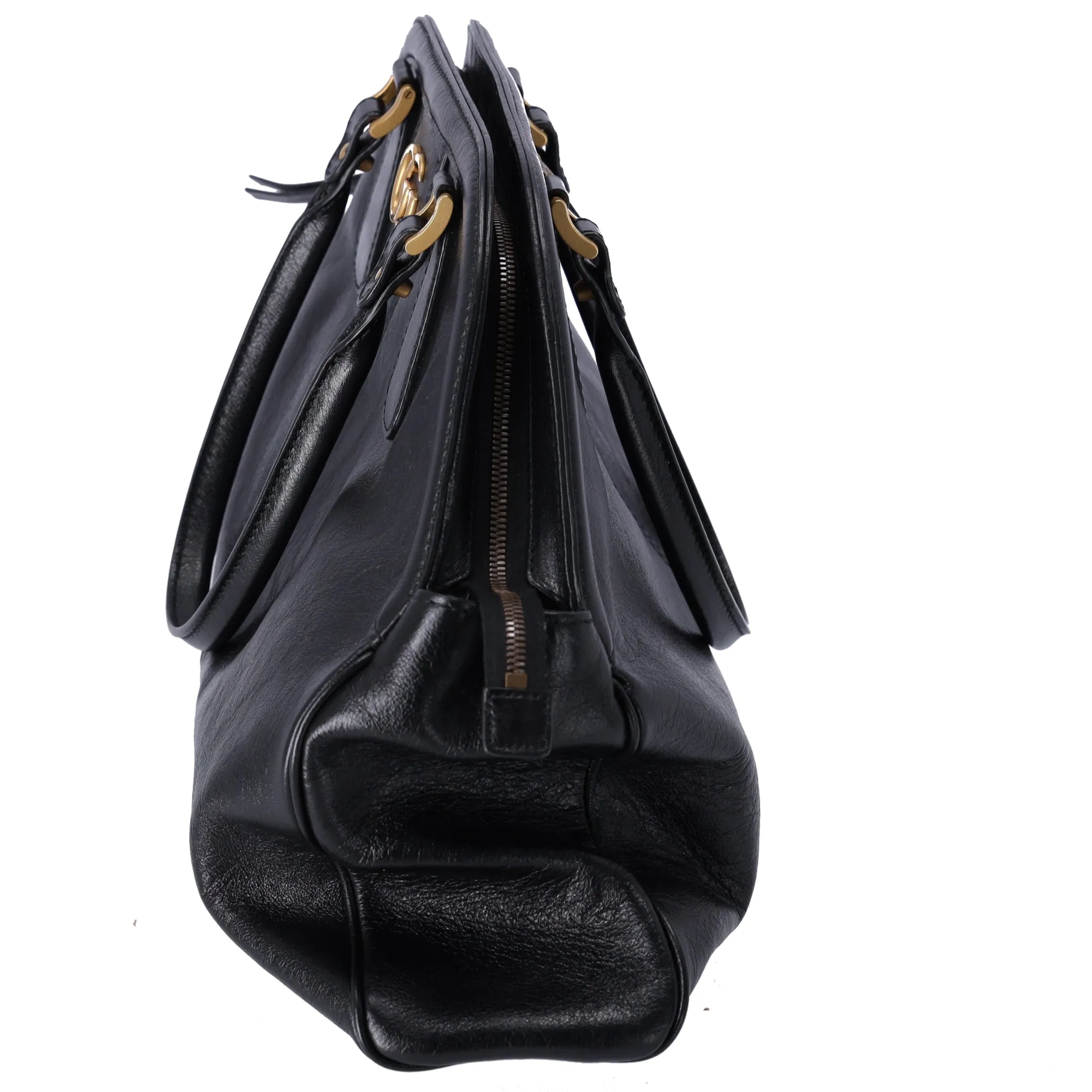 GUCCI GG Marmont Re(belle) Large Top Handle Tote 515937 Black Leather sold by Gaby's Bags product image thumbnail 3