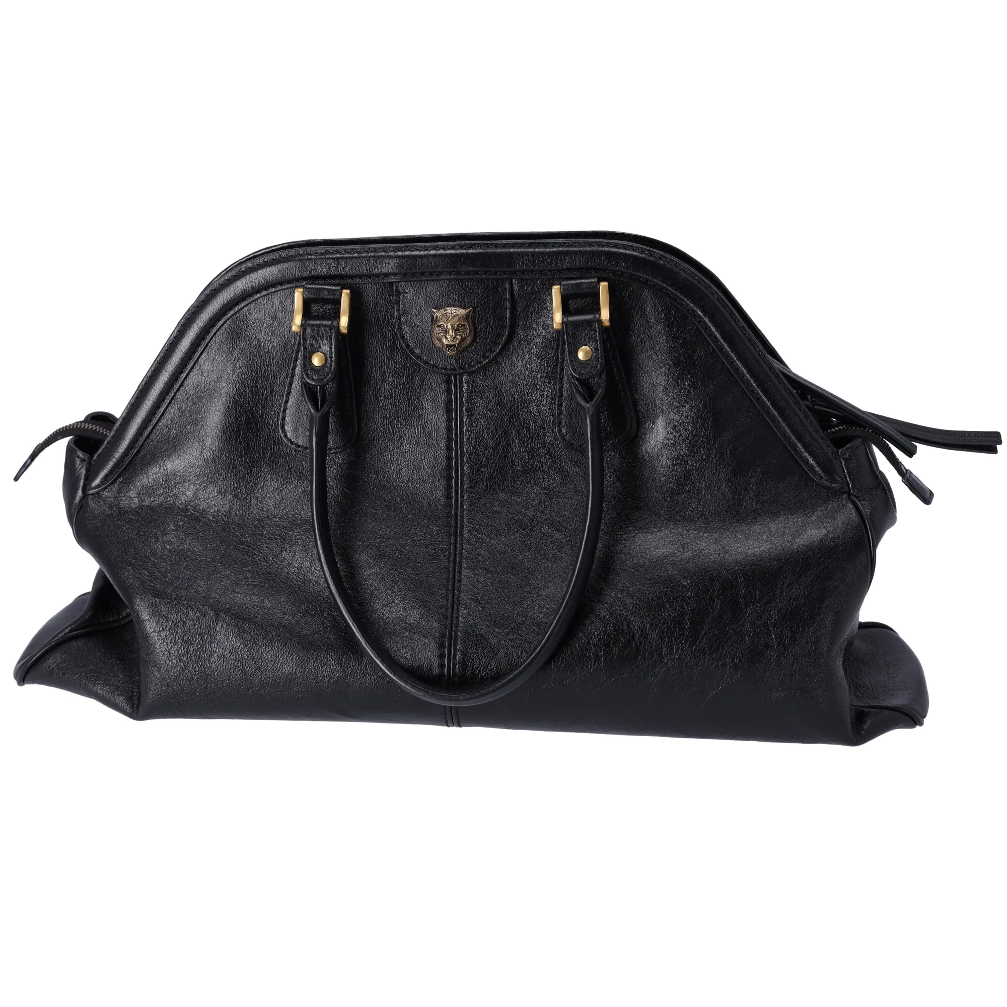 GUCCI GG Marmont Re(belle) Large Top Handle Tote 515937 Black Leather sold by Gaby's Bags product image thumbnail 4