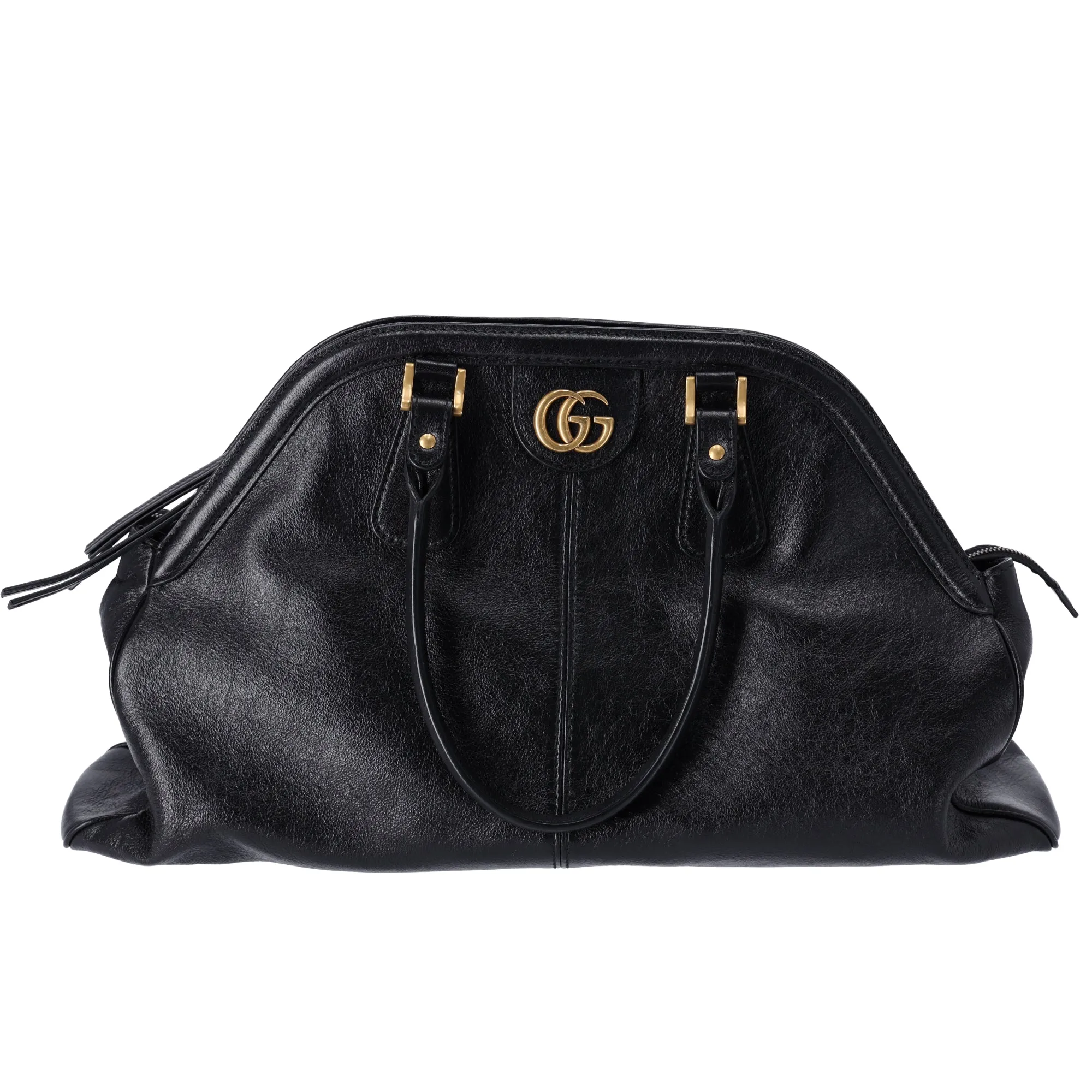 GUCCI GG Marmont Re(belle) Large Top Handle Tote 515937 Black Leather sold by Gaby's Bags product image thumbnail 2