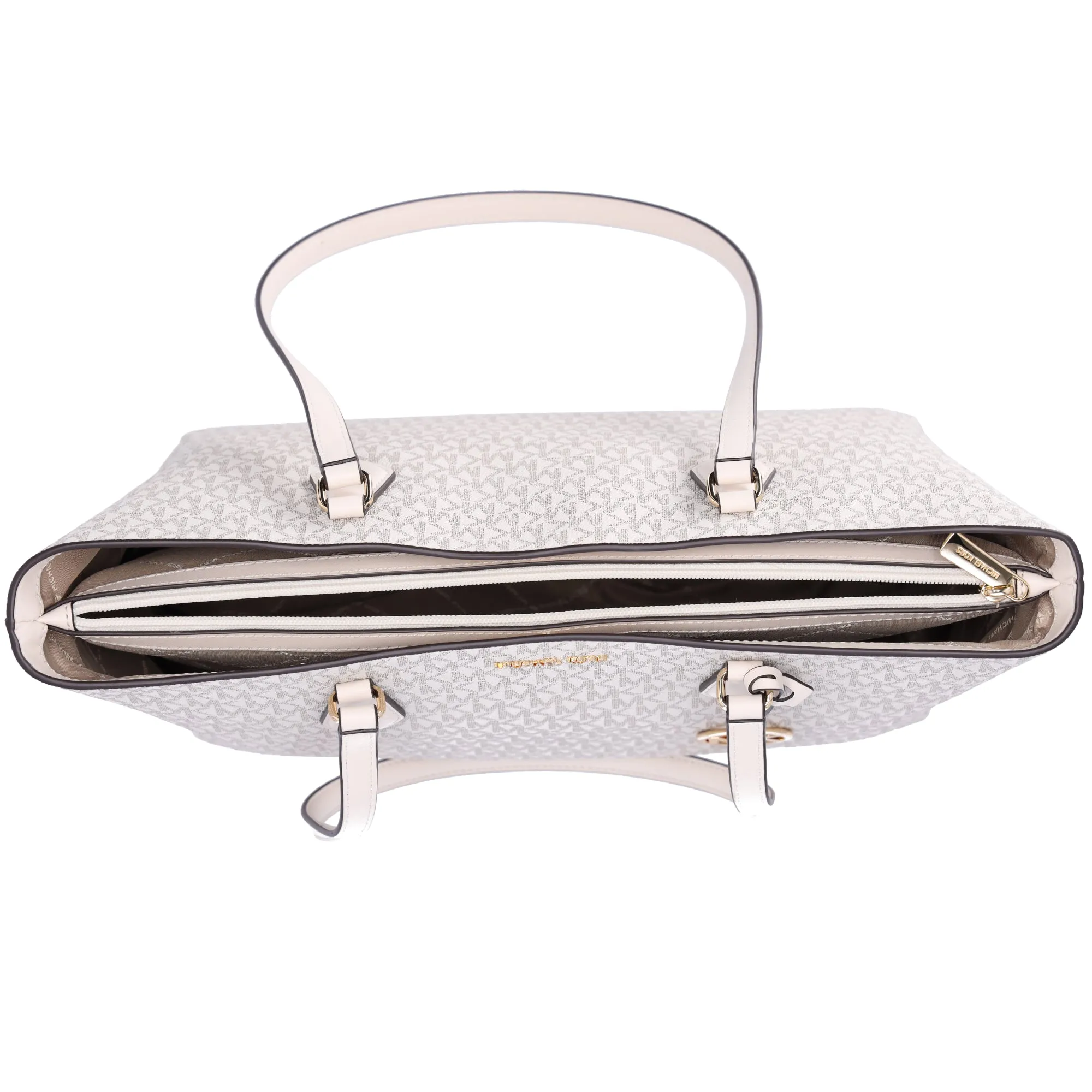 Michael Kors Sheila Large Vegan Multi Functional Tote Bag Light Cream MK sold by Gaby's Bags product image thumbnail 4
