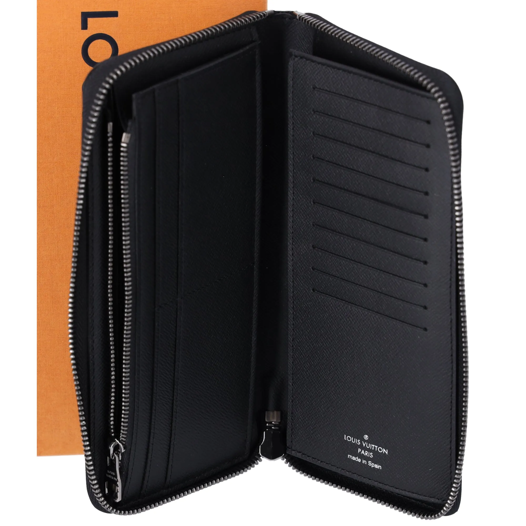 Louis Vuitton Zippy Vertical Long Wallet Monogram Eclipse M62295 Black sold by Gaby's Bags product image thumbnail 3