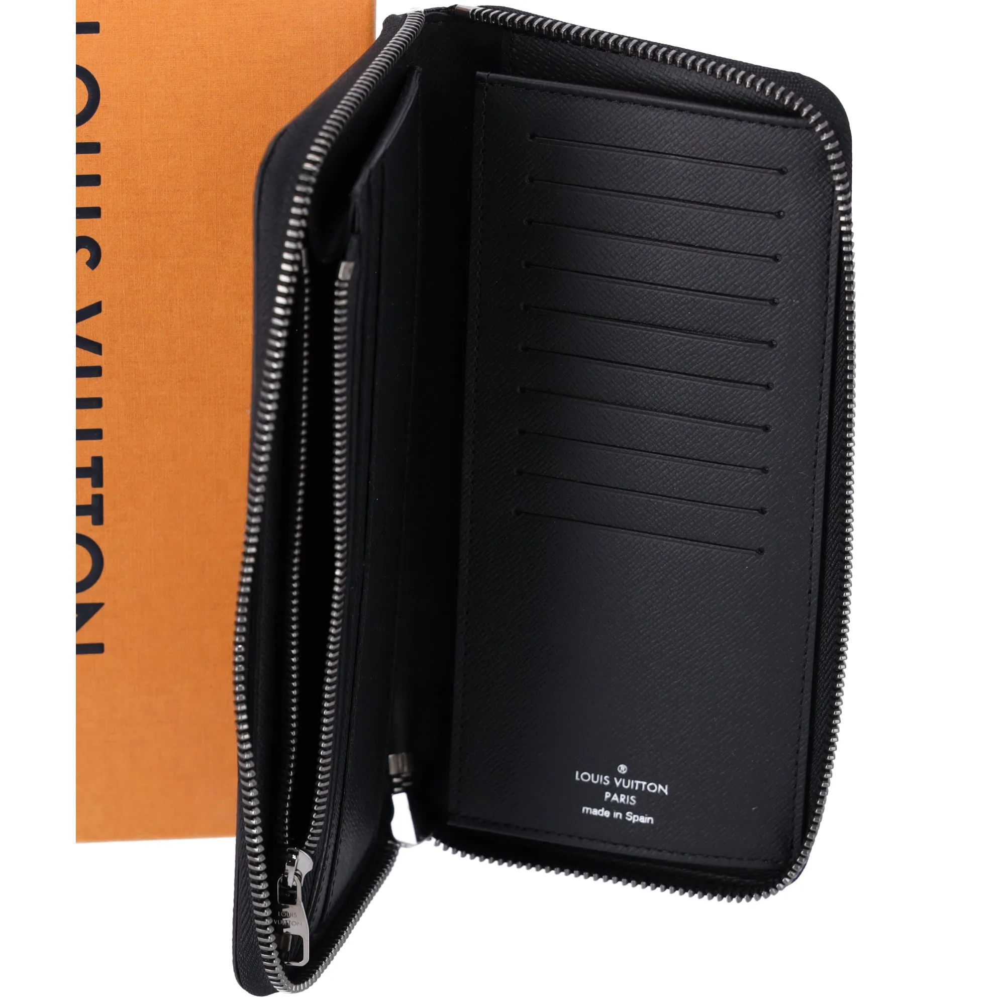 Louis Vuitton Zippy Vertical Long Wallet Monogram Eclipse M62295 Black sold by Gaby's Bags product image thumbnail 4