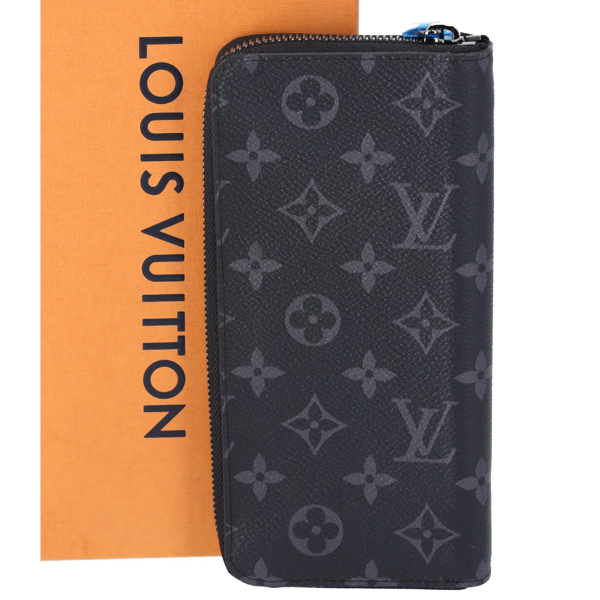 Louis Vuitton Zippy Vertical Long Wallet Monogram Eclipse M62295 Black sold by Gaby's Bags