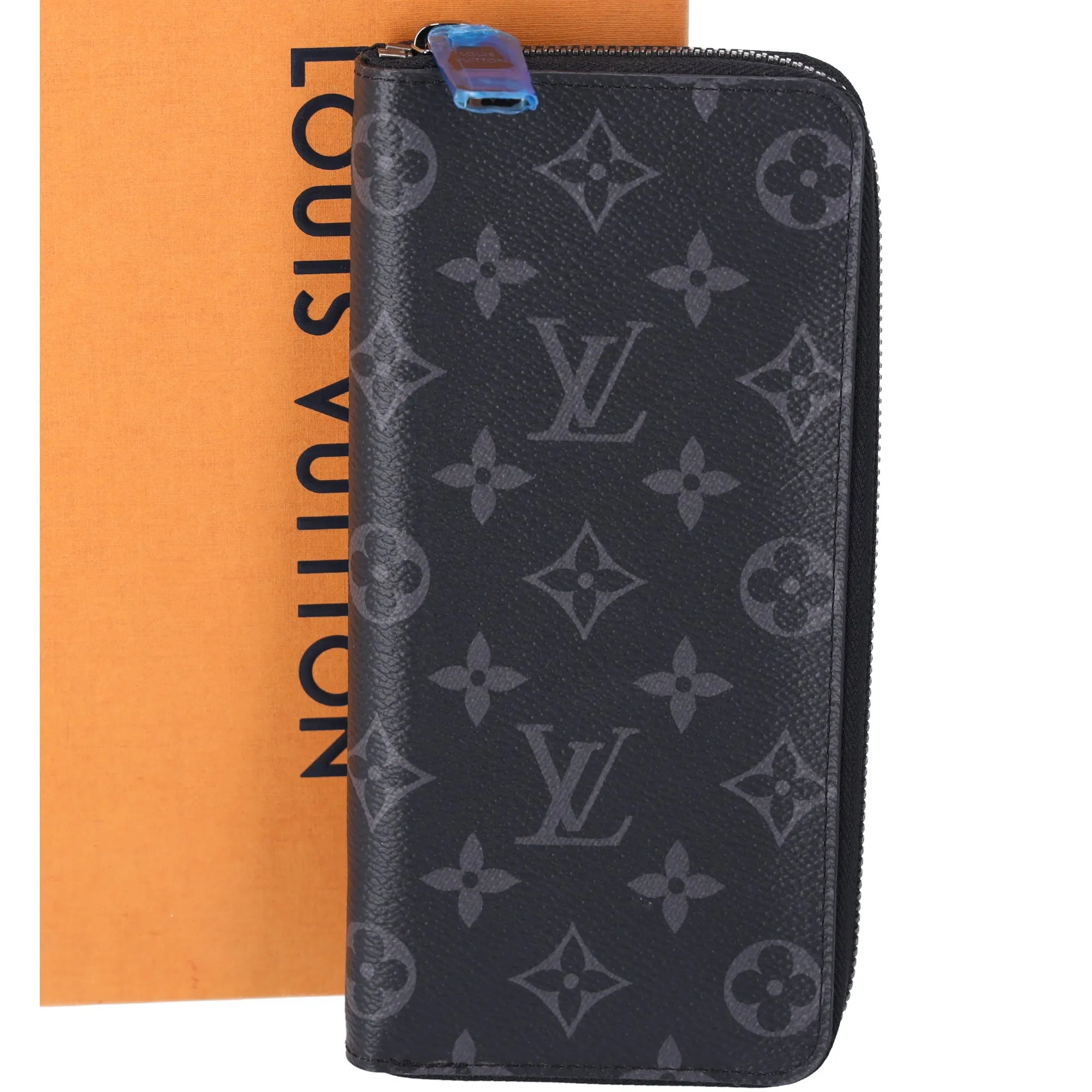 Louis Vuitton Zippy Vertical Long Wallet Monogram Eclipse M62295 Black sold by Gaby's Bags product image thumbnail 2
