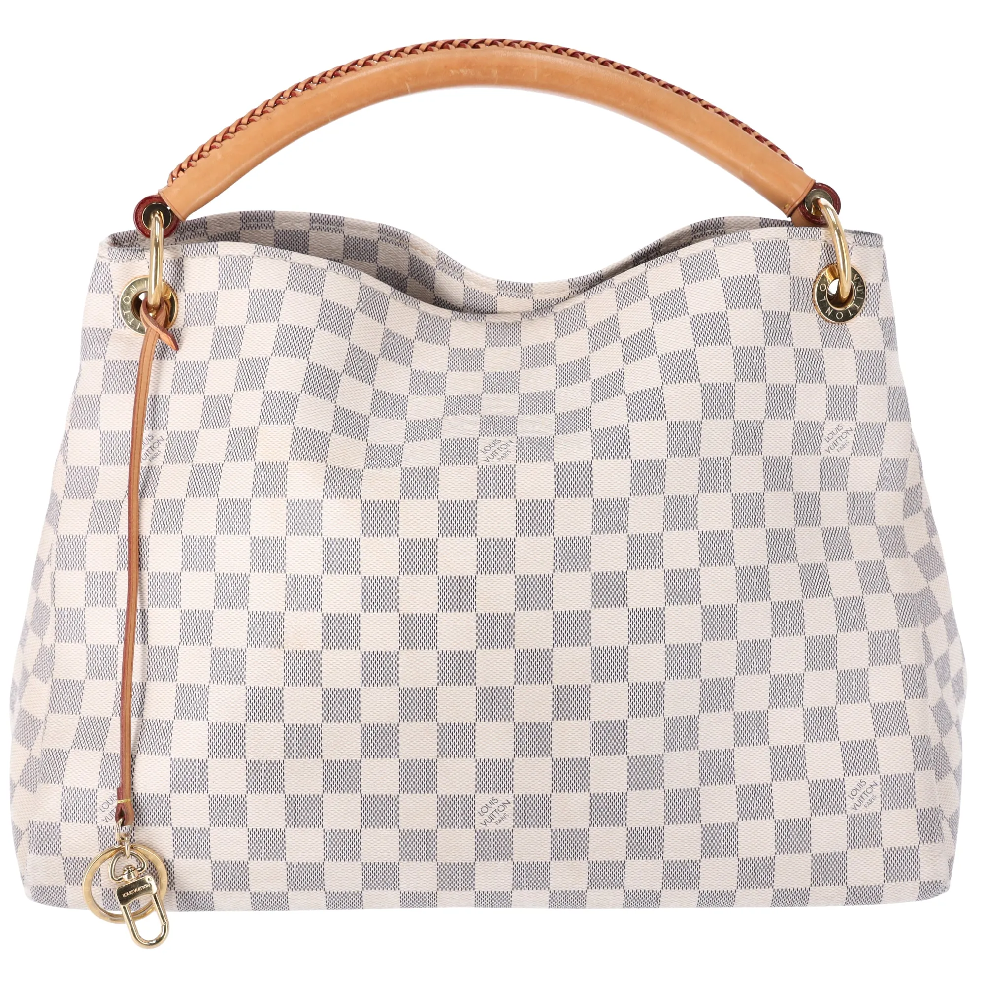 Louis Vuitton Artsy MM Medium Hobo Shoulder Tote N41174 Azur Damier sold by Gaby's Bags