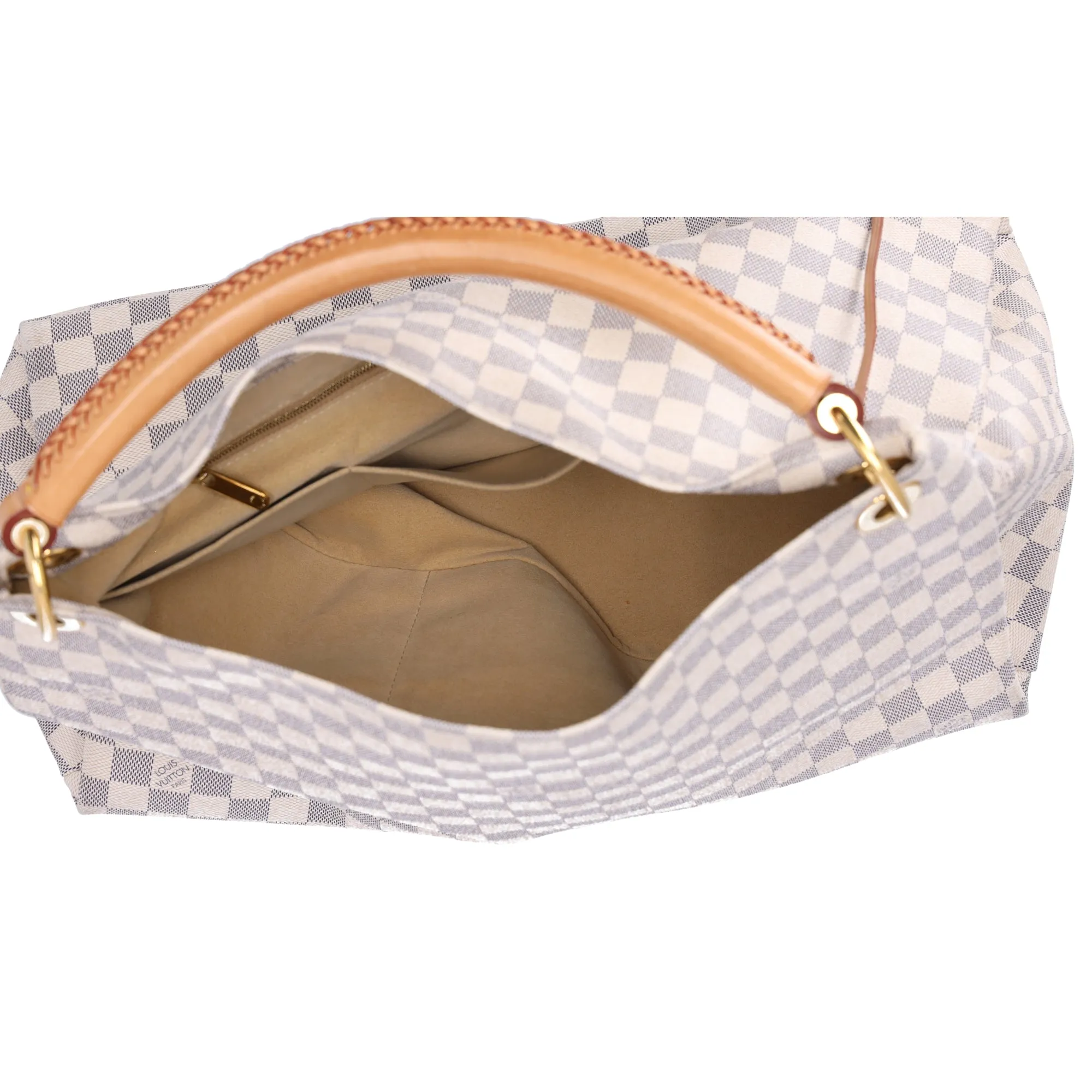 Louis Vuitton Artsy MM Medium Hobo Shoulder Tote N41174 Azur Damier sold by Gaby's Bags product image thumbnail 3