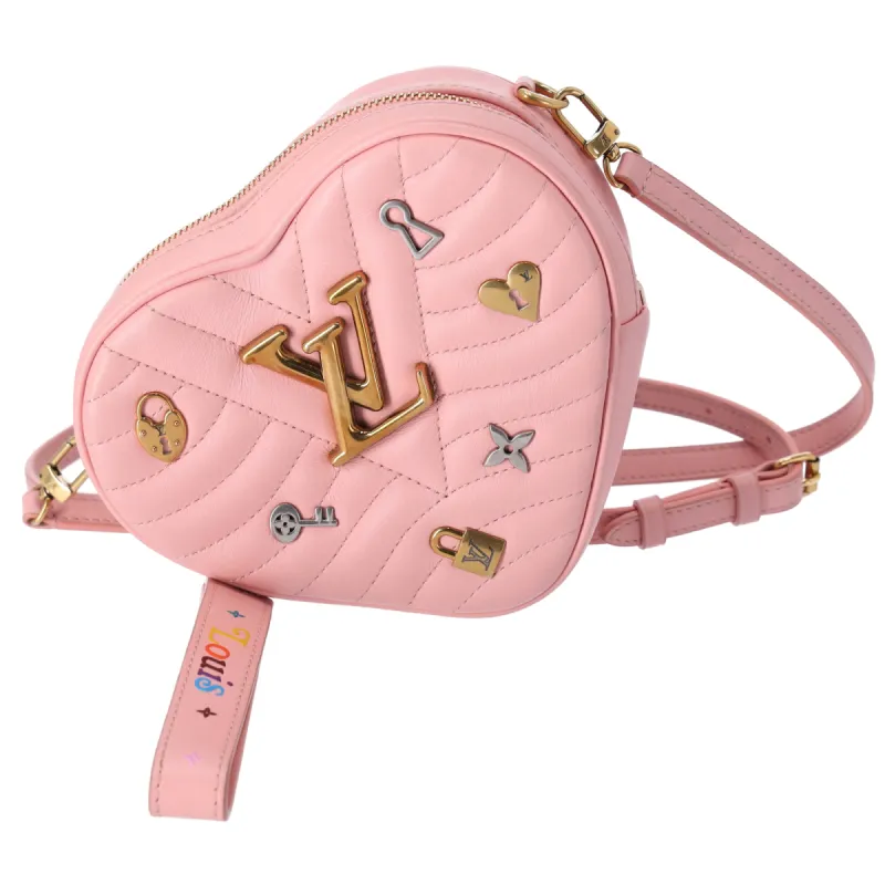 Louis Vuitton Heart Bag New Wave Shoulder Bag M53205 Pink Smooth Leather made by Louis Vuitton