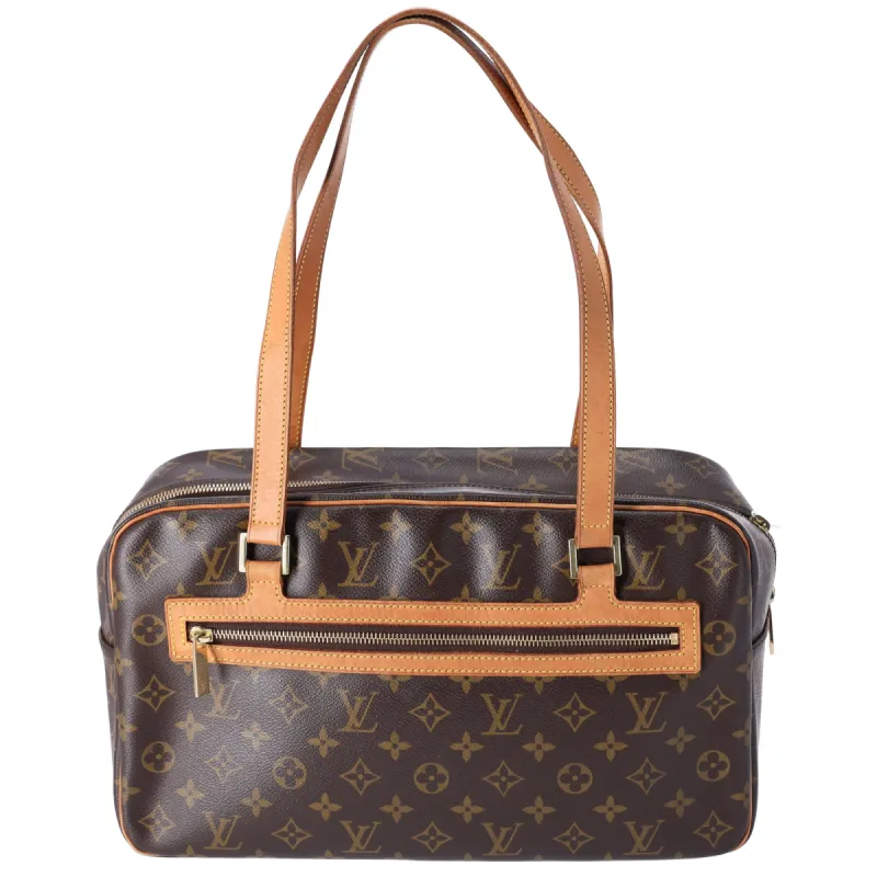 Louis Vuitton Monogram Cite GM Large Brown Canvas Shoulder Bag M51181 sold by Gaby's Bags