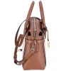 Michael Kors Mercer Medium Belted Satchel Crossbody Vanilla MK Signature sold by Gaby's Bags