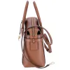 Michael Kors Mercer Medium Belted Satchel Crossbody Vanilla MK Signature sold by Gaby's Bags
