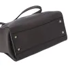 Salvatore Ferragamo Amy Medium Top Zip Shoulder Tote Bag Leather Dark Gray sold by Gaby's Bags