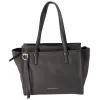 Salvatore Ferragamo Amy Medium Top Zip Shoulder Tote Bag Leather Dark Gray sold by Gaby's Bags