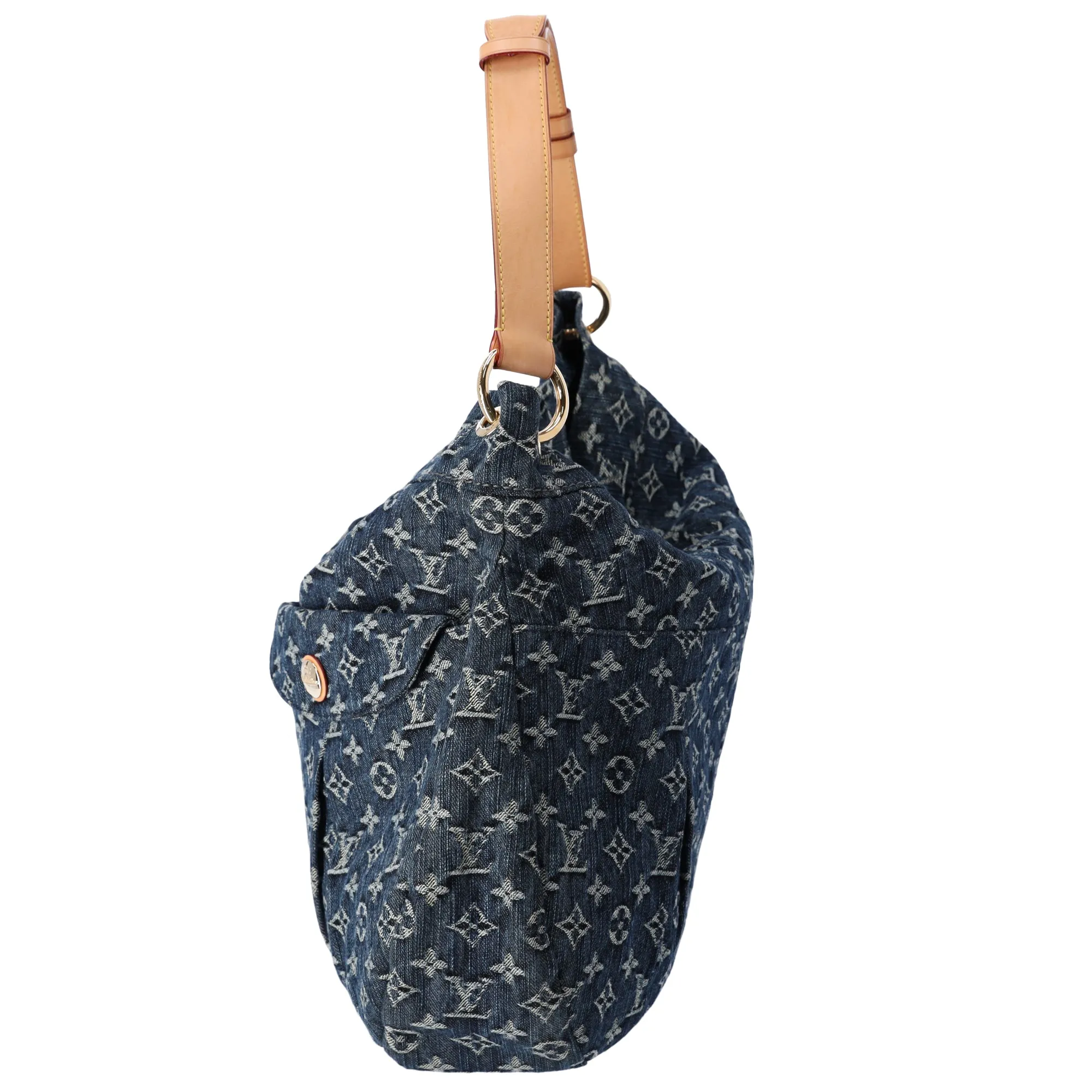 Louis Vuitton Daily GM Monogram Denim Shoulder Bag M40493 Gris Blue Monogram Denim Canvas sold by Gaby's Bags product image thumbnail 2