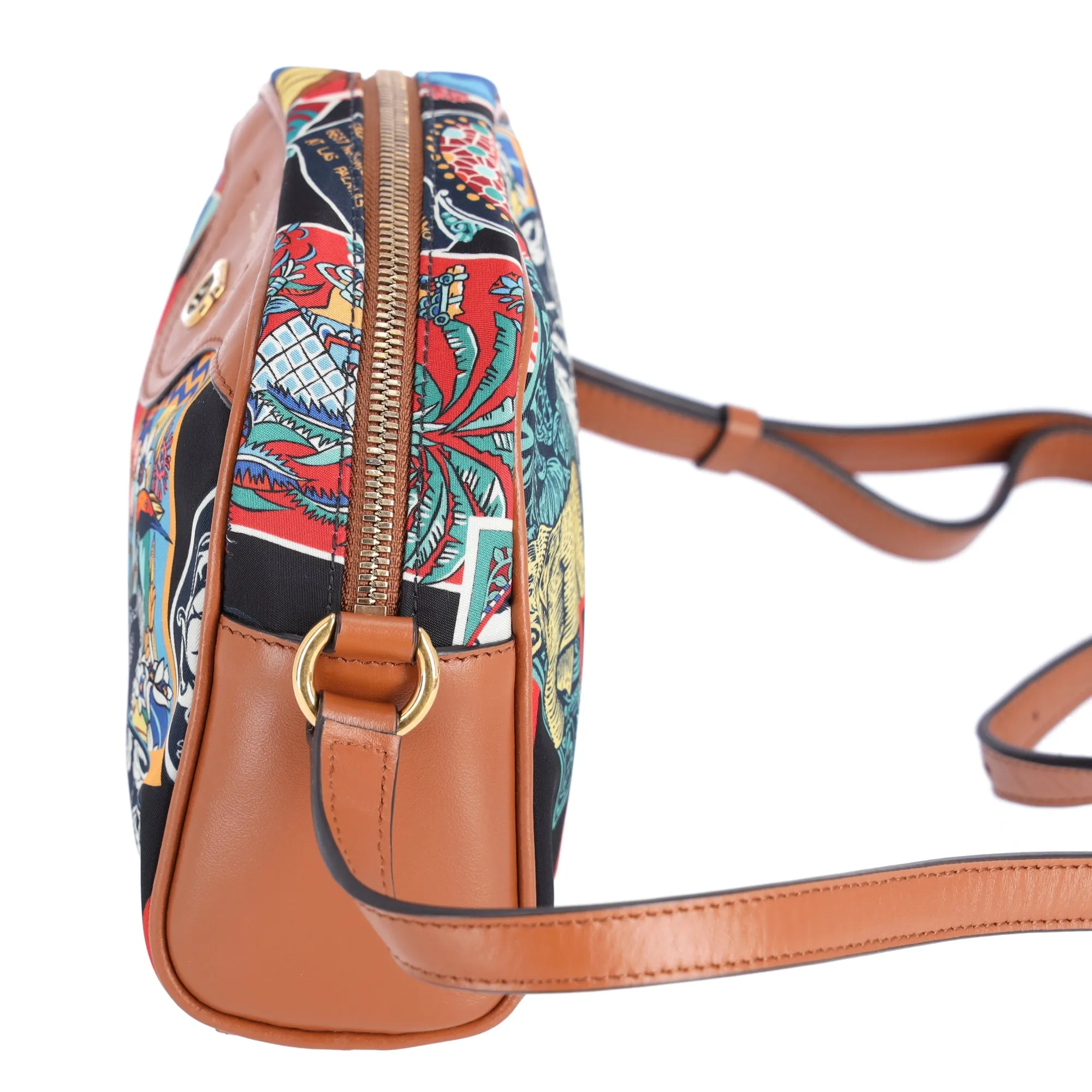 Salvatore Ferragamo Gancini Shoulder Bag Black Brown Multi Nylon sold by Gaby's Bags product image thumbnail 2