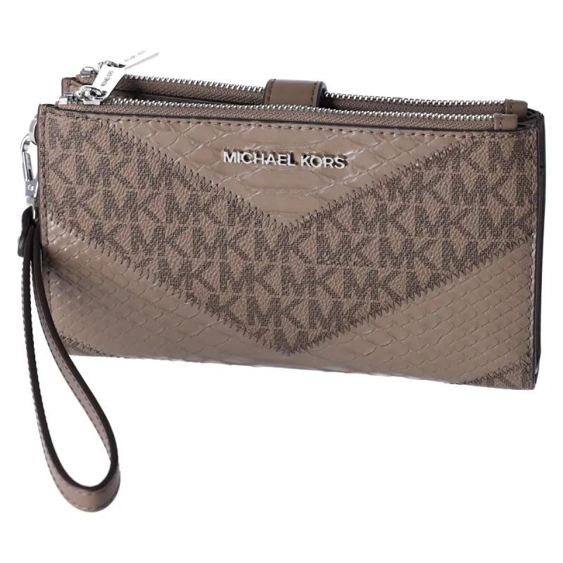 Michael Kors Jet Set Travel Large Double Zip Wallet MK Dusk Multi Python sold by Gaby's Bags