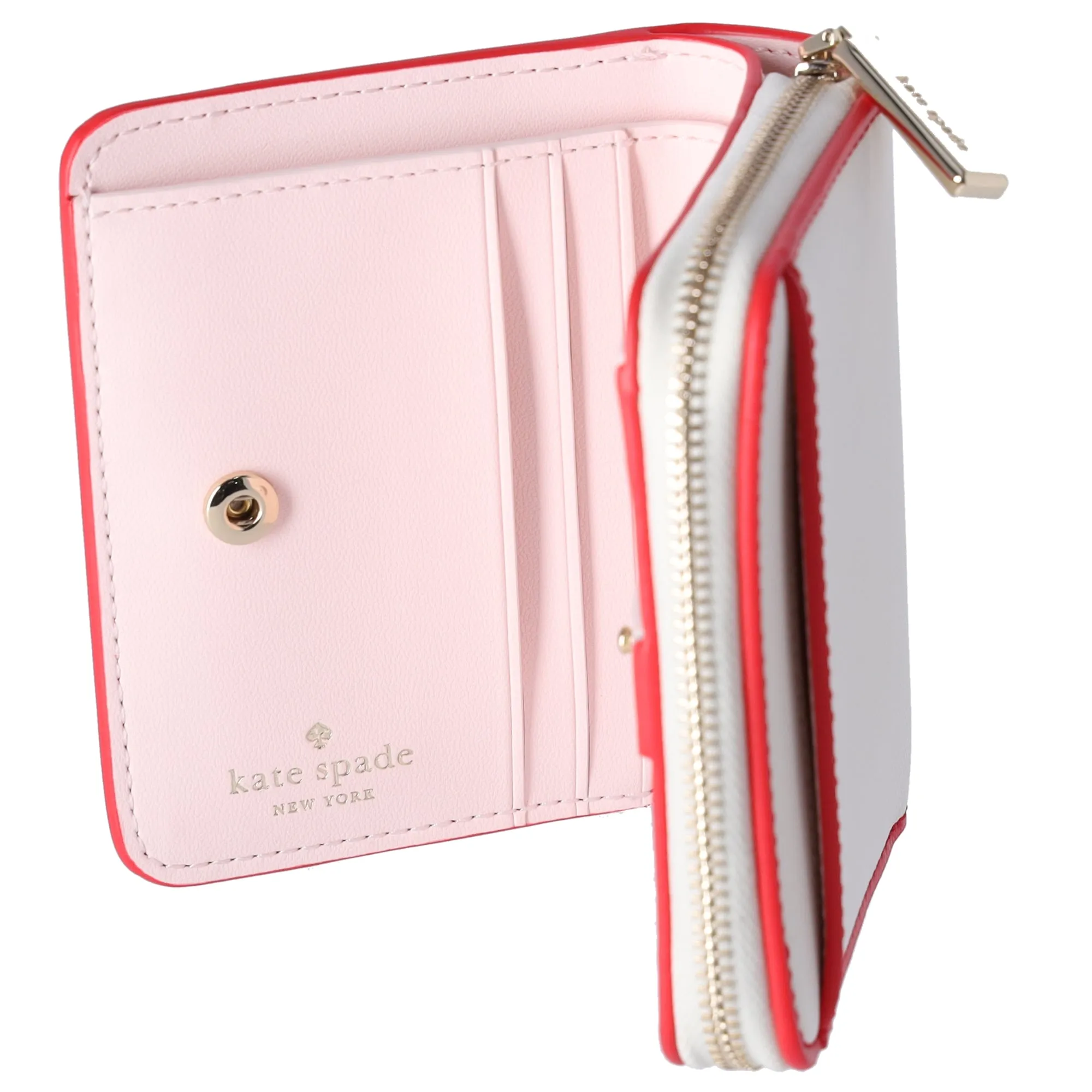 Kate Spade 3D Strawberry Dreams Small Zip Around Bifold Wallet Cream Multi sold by Gaby's Bags product image thumbnail 5