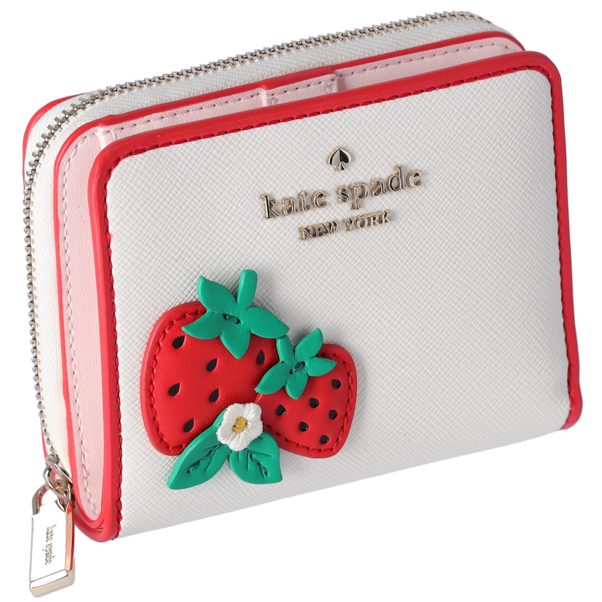 Kate Spade 3D Strawberry Dreams Small Zip Around Bifold Wallet Cream Multi sold by Gaby's Bags product image thumbnail 2
