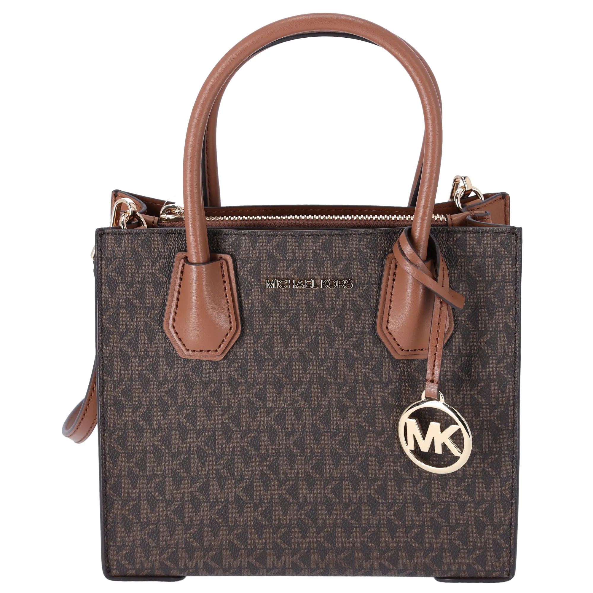 Michael Kors Mercer Medium MK Brown Signature Messenger Satchel Bag Crossbody sold by Gaby's Bags product image thumbnail 3