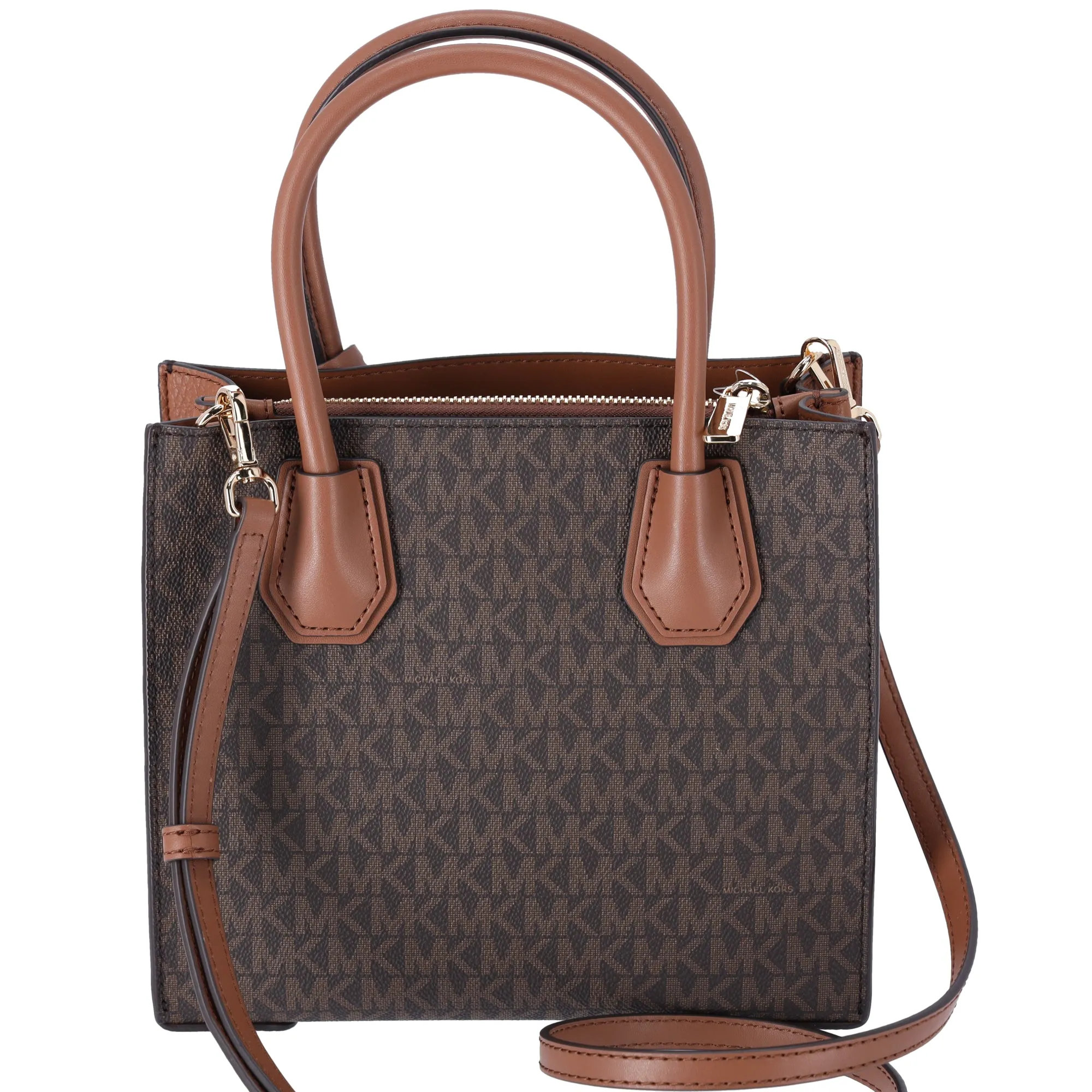 Michael Kors Mercer Medium MK Brown Signature Messenger Satchel Bag Crossbody sold by Gaby's Bags product image thumbnail 5