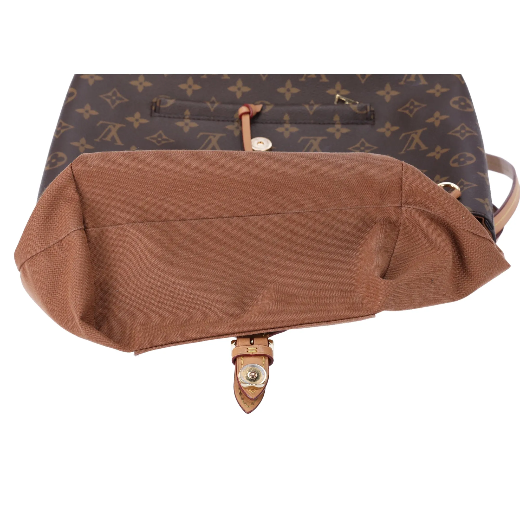 Louis Vuitton Montsouris PM Backpack Brown Monogram M45501 LV Logo Charm Louis Vuitton Montsouris PM Backpack Brown Monogram Costa  main image 3