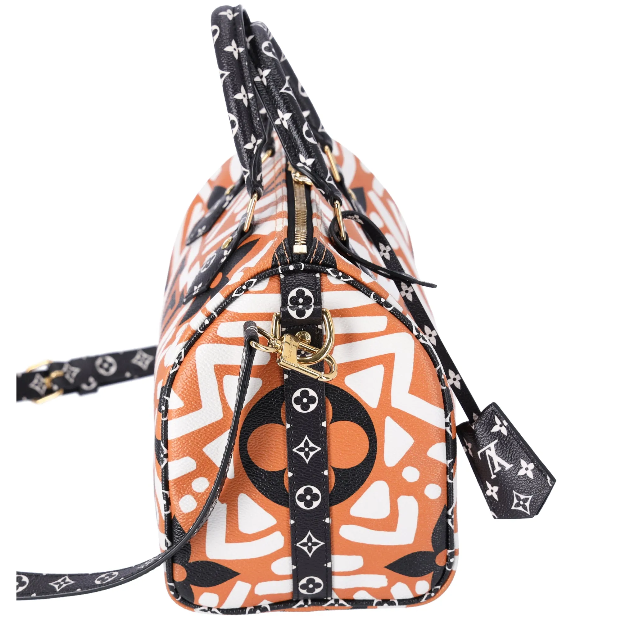 Louis Vuitton Speedy Bandouliere 25 Satchel Bag Creme Caramel Clafoutis Graphic sold by Gaby's Bags product image thumbnail 5